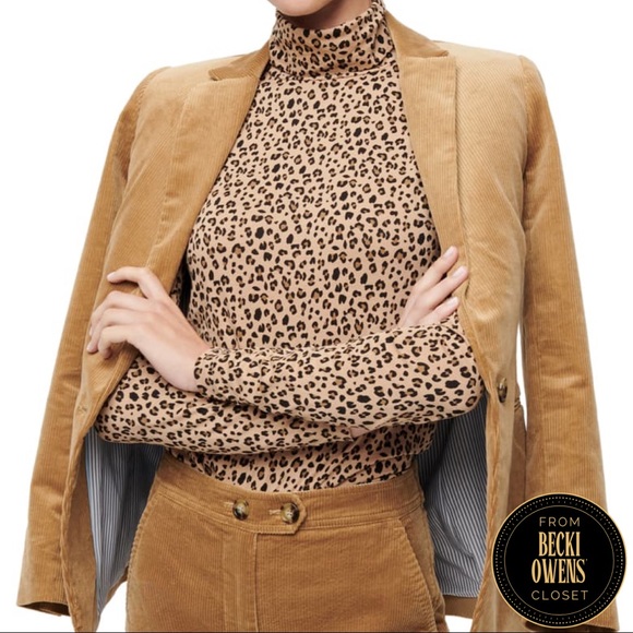J. Crew Tops - J. Crew leopard print turtleneck